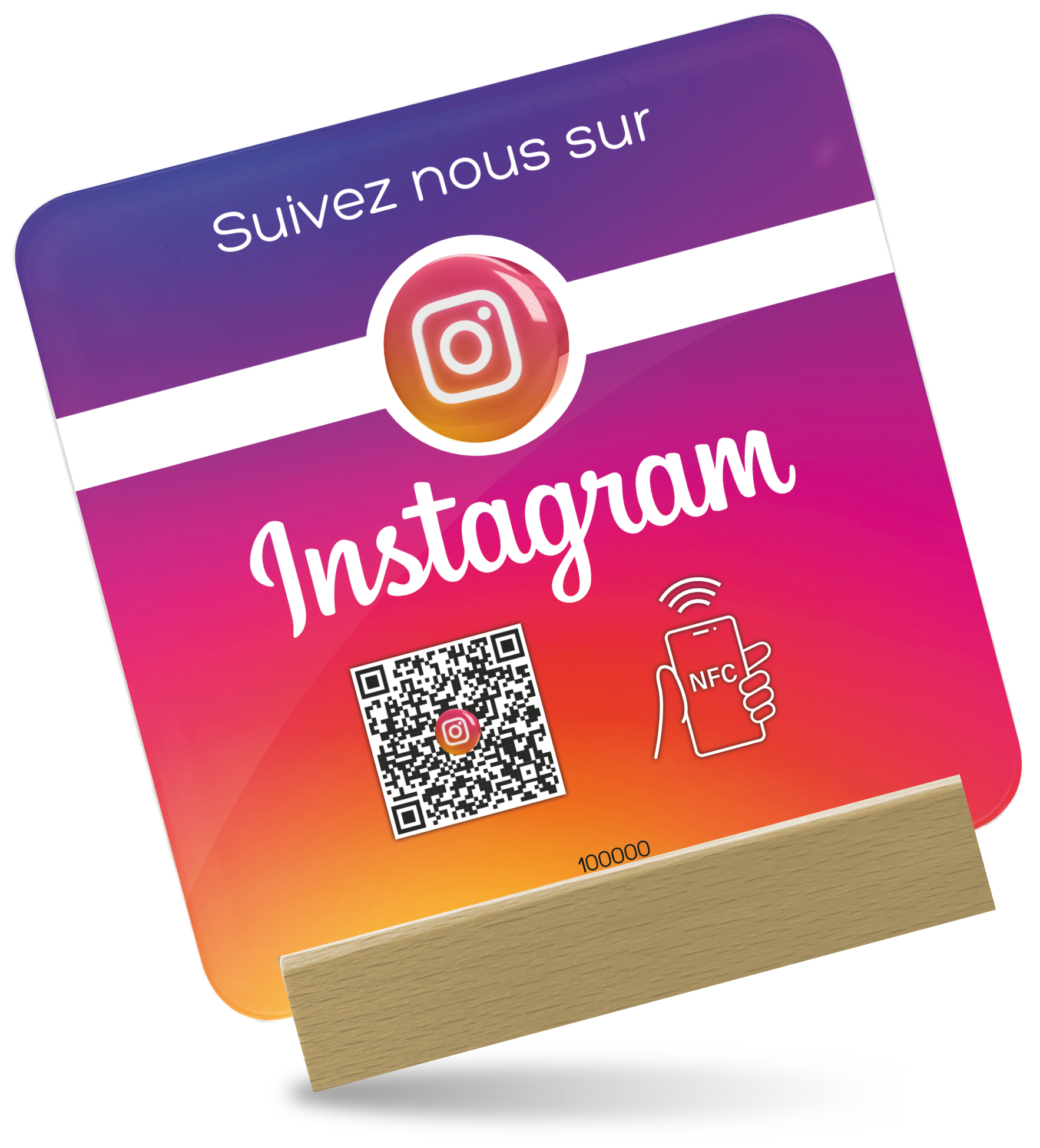 Plaque NFC Instagram