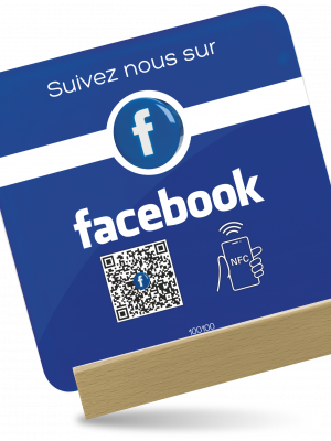 Plaque NFC Facebook