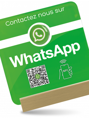 Plaque NFC WhatsApp