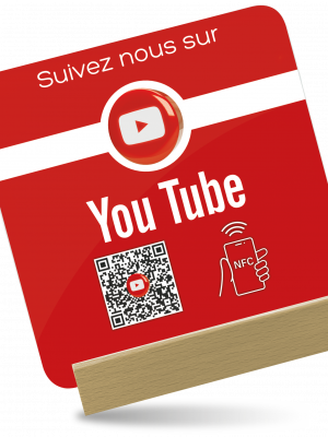 Plaque NFC Youtube