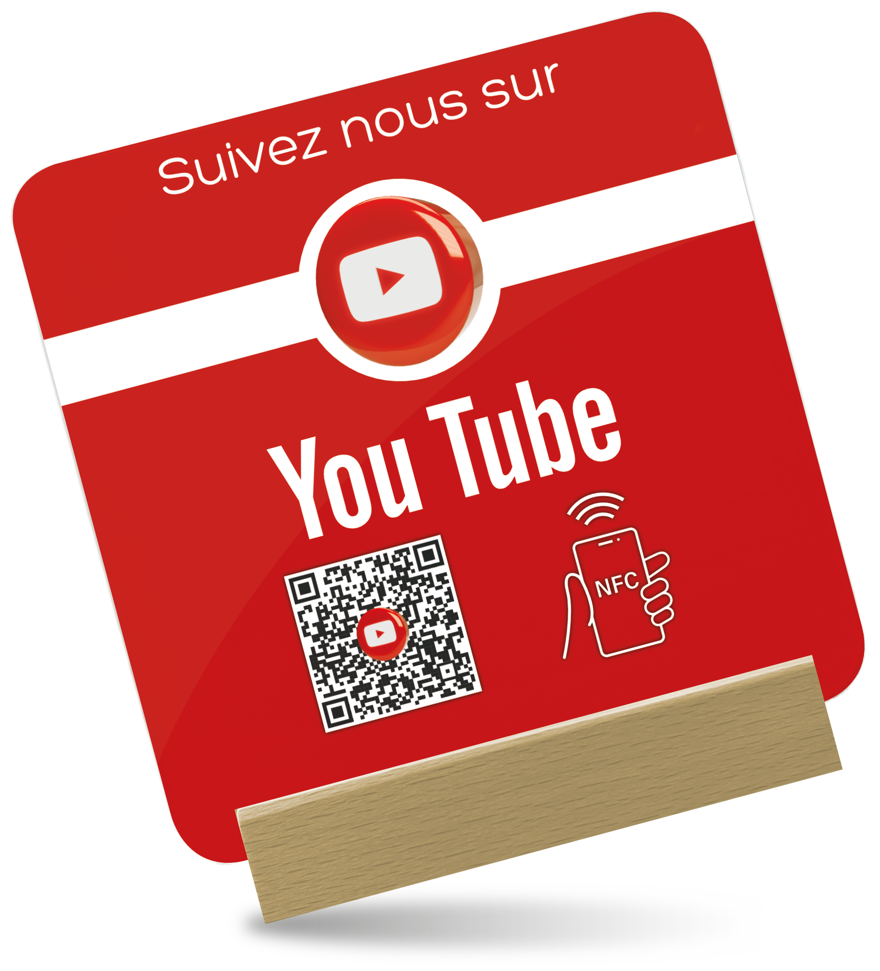 Plaque NFC Youtube