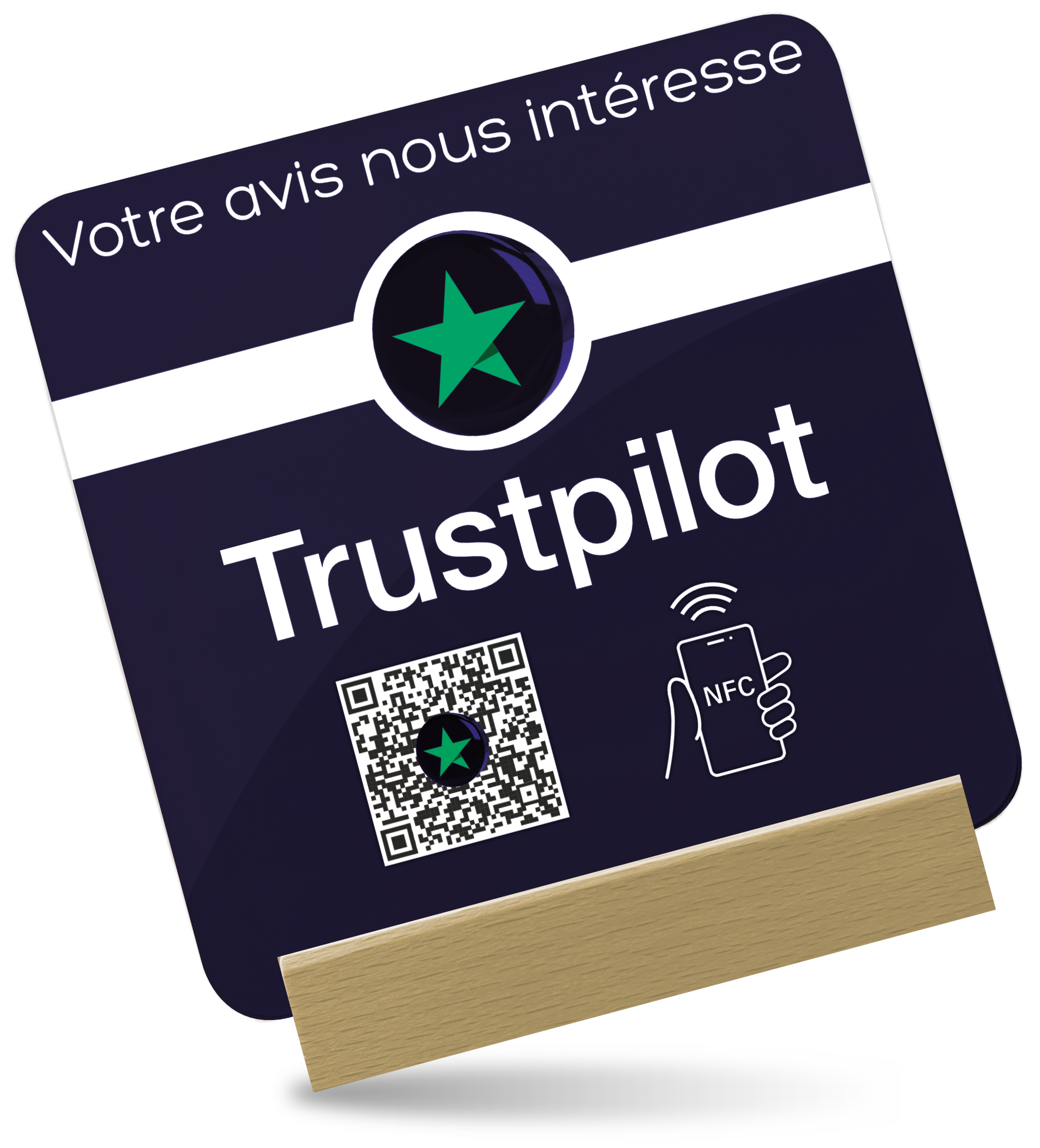 Plaque NFC Trustpilot
