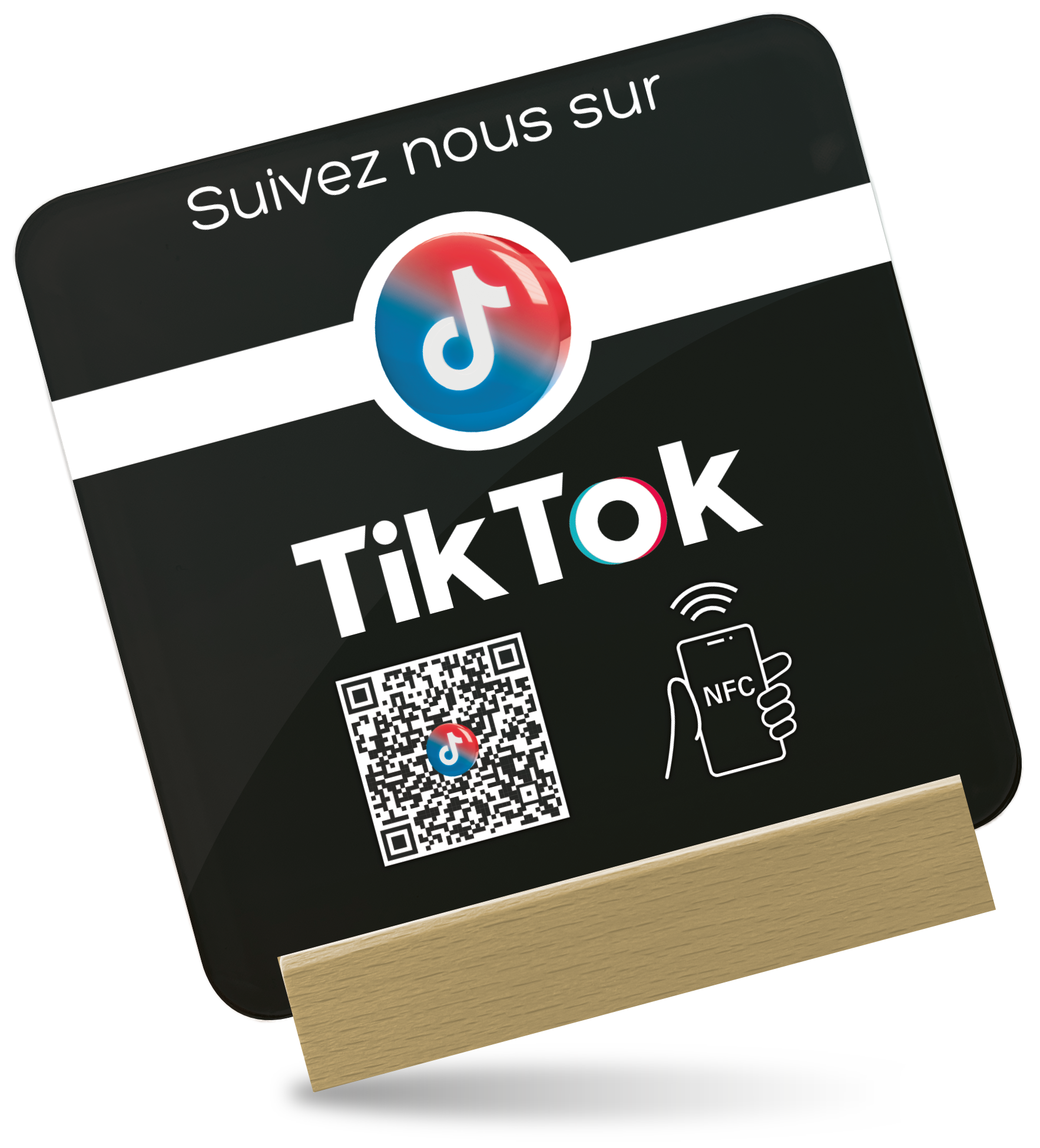 Plaque NFC TikTok